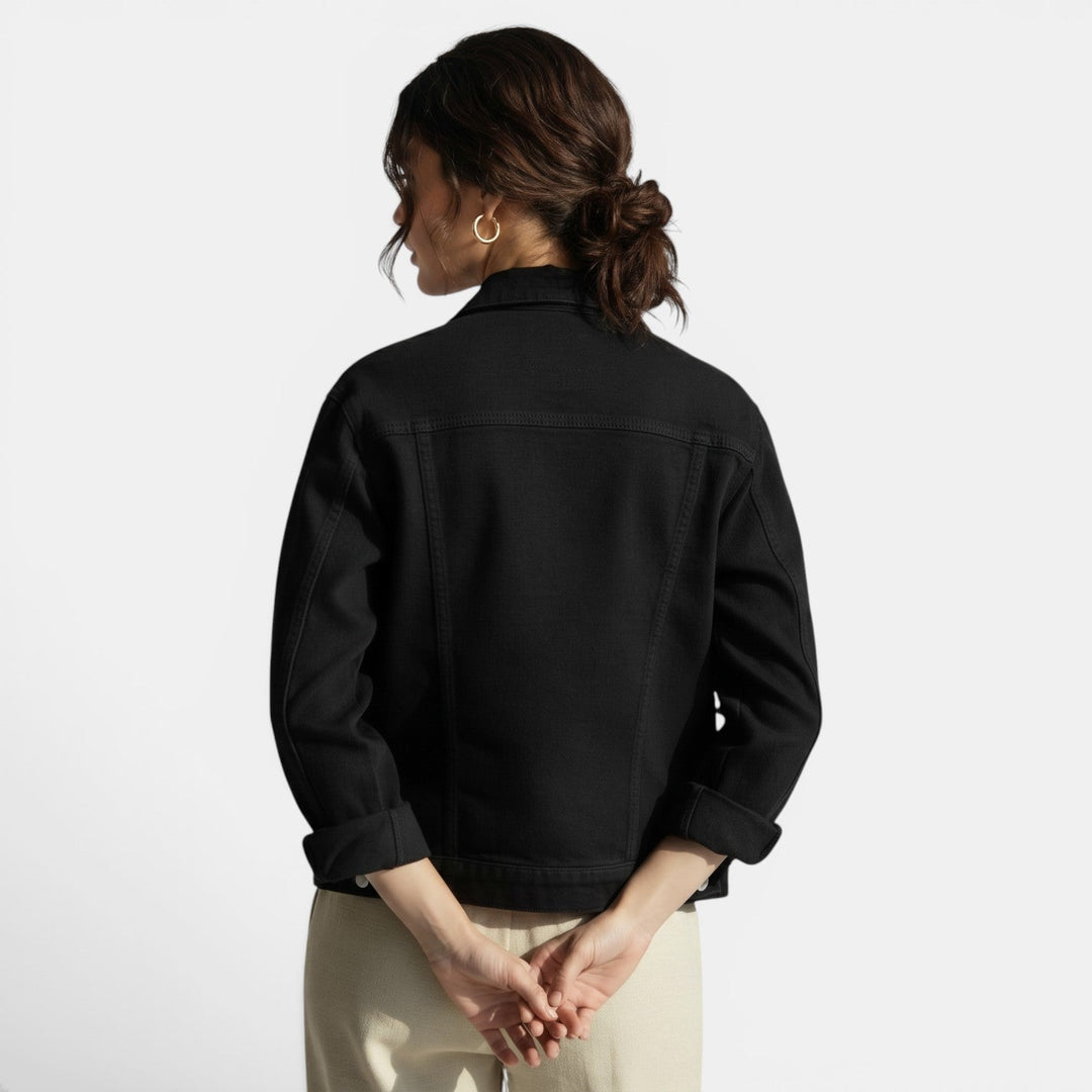 Versatile women's fitted jacket. Perfect for spring & fall fashion, a stylish layering piece & everyday outerwear.