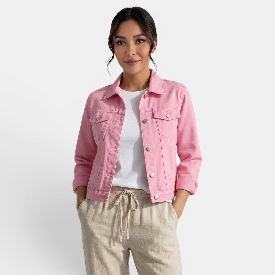 Figure-flattering women's fitted urban jacket. Designed for everyday style & comfortable casual outerwear.