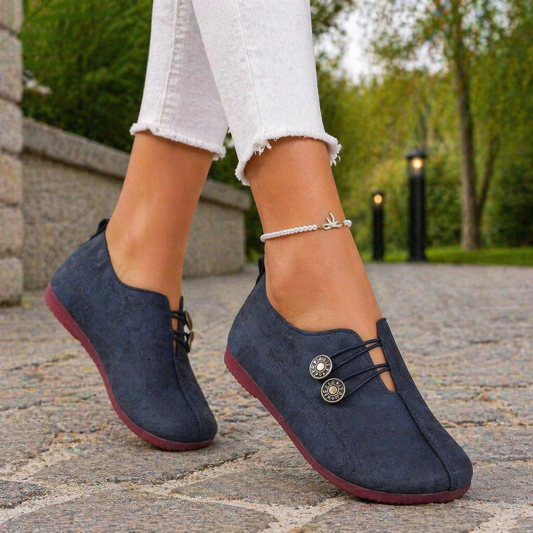 Experience natural comfort with these women's flexible slip-on barefoot shoes. Great for daily walks.