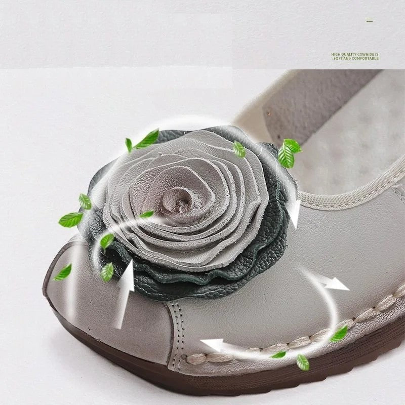 Chic women's floral loafers, offering comfort and easy slip-on wear.