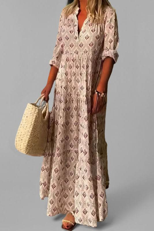 Women's flowing tiered maxi dress, perfect for elegant summer occasions & parties.