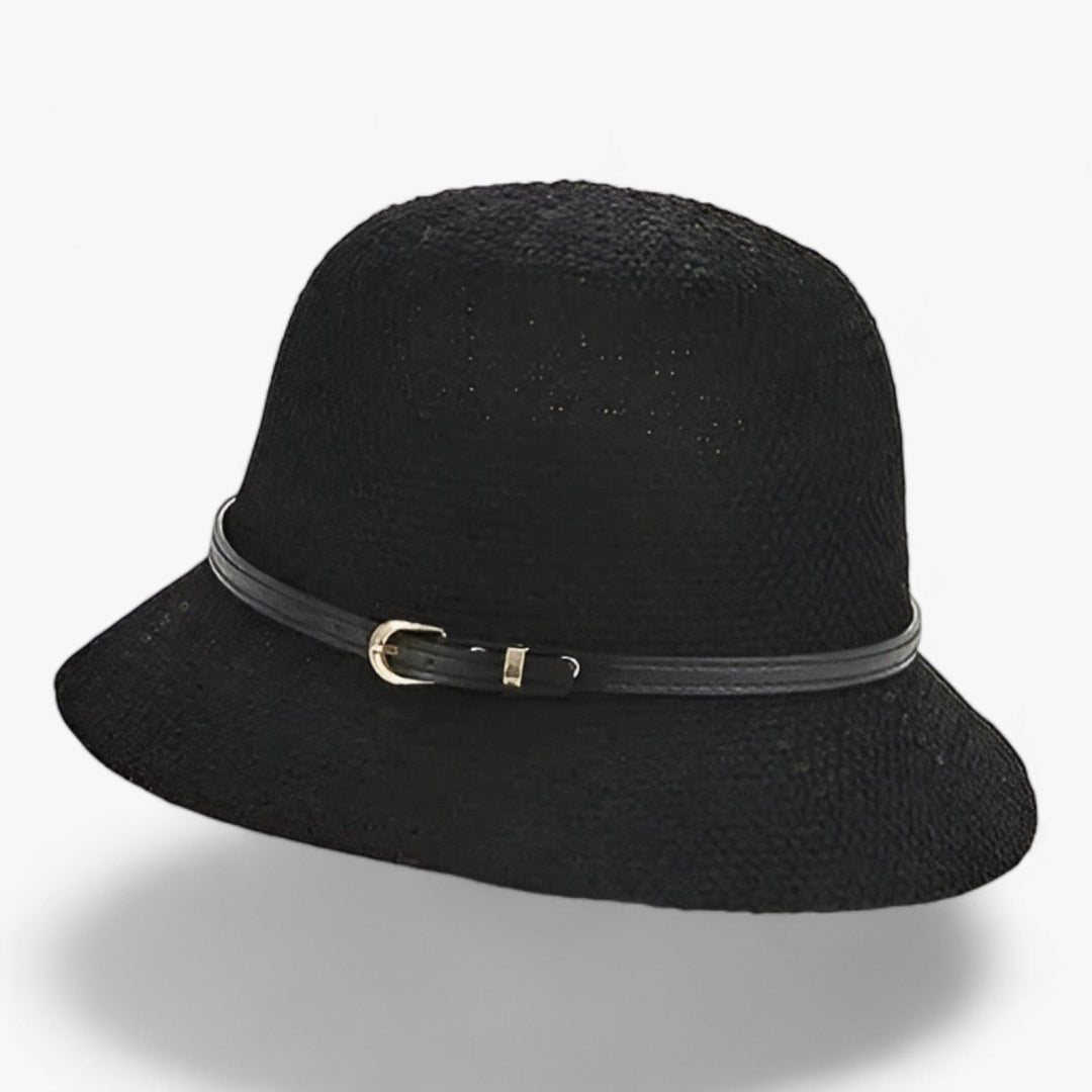 Khaki foldable linen sun hat for women, featuring a delicate bow, great for beach vacations.