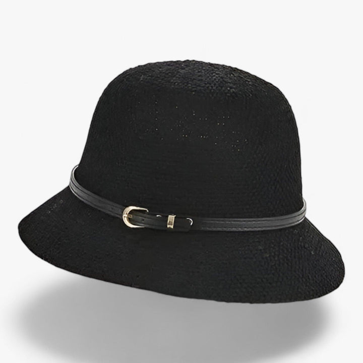 Khaki foldable linen sun hat for women, featuring a delicate bow, great for beach vacations.