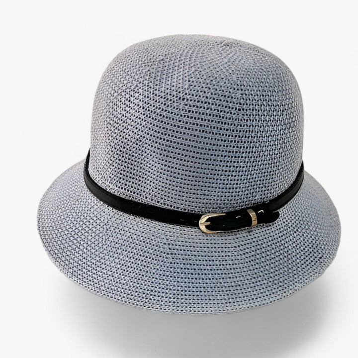 Travel-friendly women's sun hat made from linen, foldable with a bow, a must-have summer accessory.