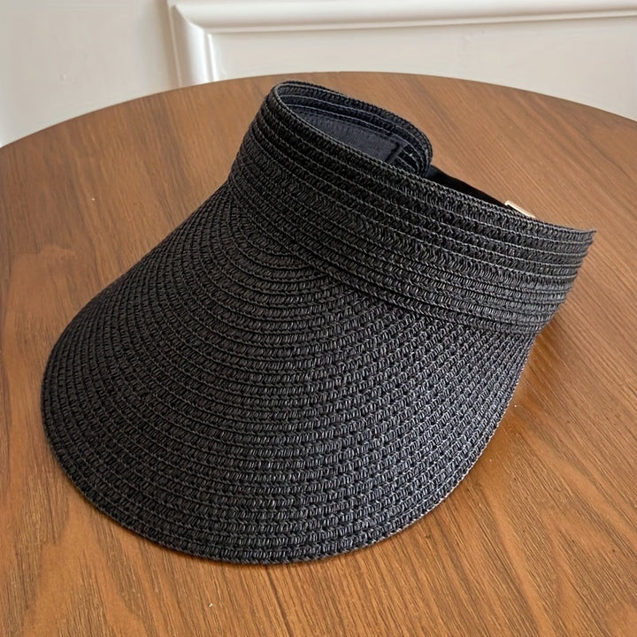 Foldable wide brim sun visor for women, providing essential UV protection. Great for beach & outdoor.
