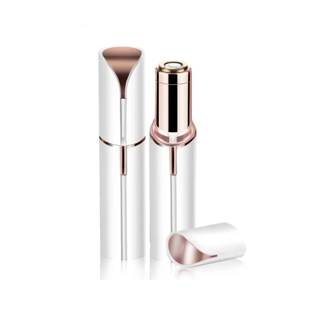 Women's gentle facial hair eraser for smooth, irritation-free skin. Portable beauty tool for quick touch-ups.
