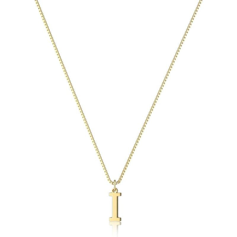 Chic gold plated initial necklace, women's jewelry for any occasion