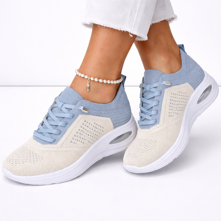 Lightweight women's slip-on orthopedic walking shoes with cushioned support for all-day comfort.