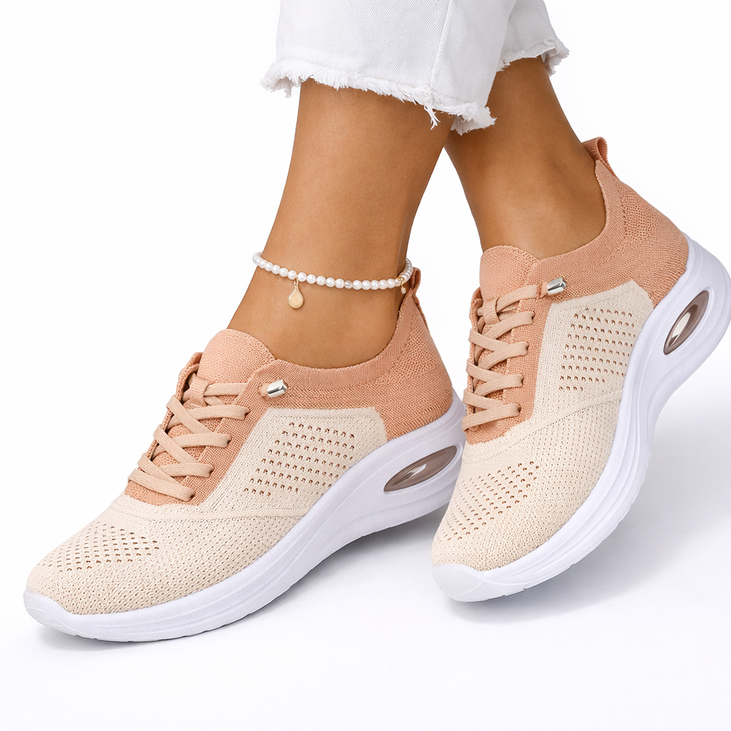 Stylish women's orthopedic slip-on sneakers for pain relief, walking, and everyday support.