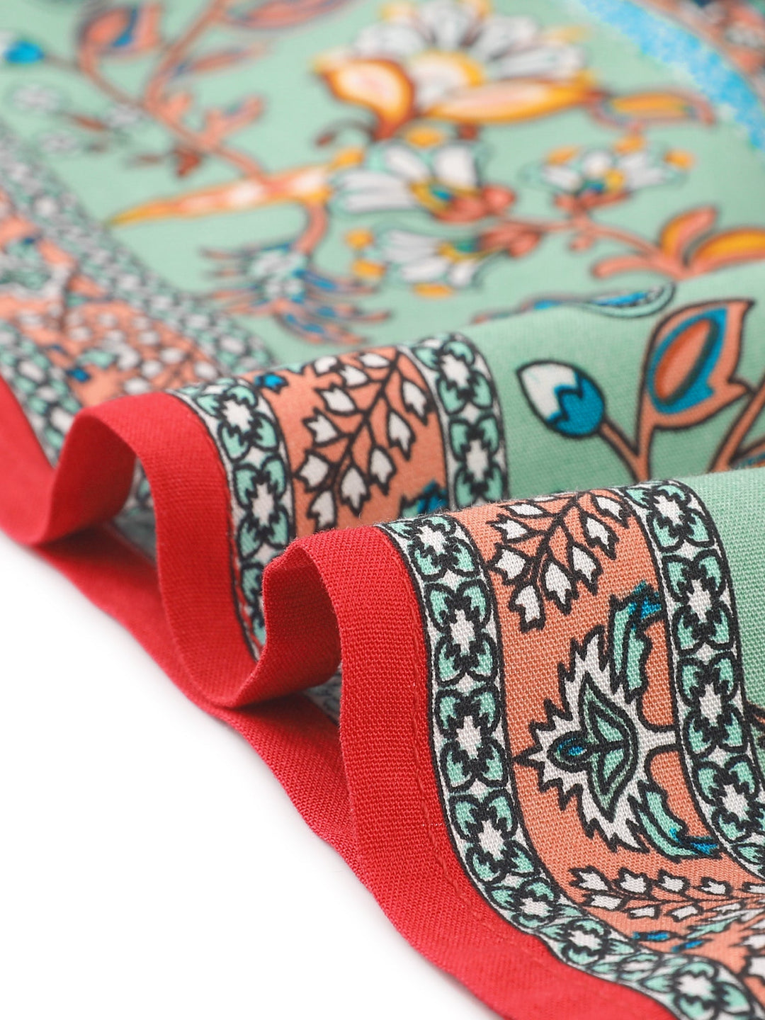 Printed flowing high-waist maxi skirt, women's casual or elegant summer wear.