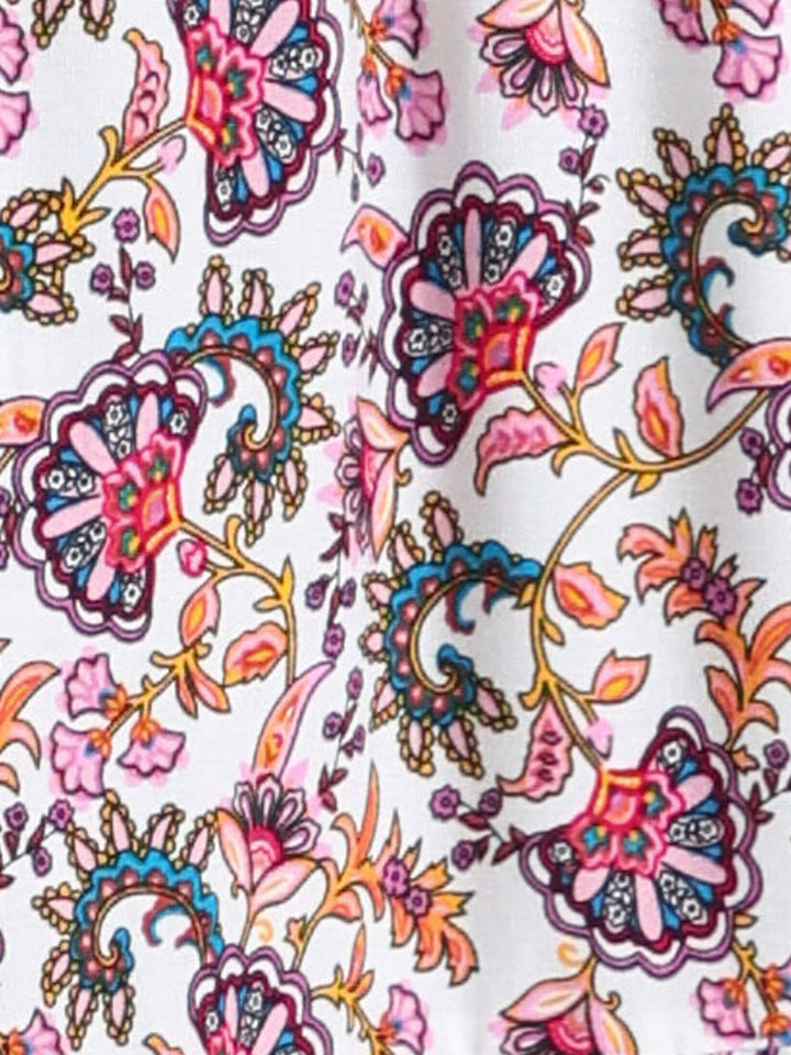 Boho high-waist flowing printed maxi skirt, women's, ideal for festival season.