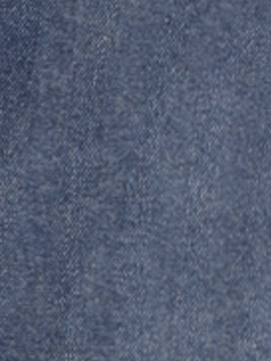 Versatile women's high waist midi skirt, available in blue or grey-blue, with a stylish slit for a modern look.