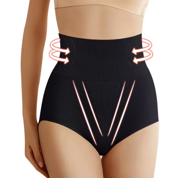 Women's high-waist shaping underwear provides tummy control & a smooth silhouette for everyday comfort.