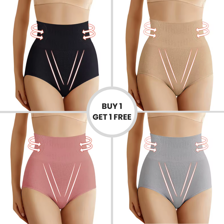 Comfortable high-waist body shaper underwear for women, providing gentle tummy control & a smooth silhouette.