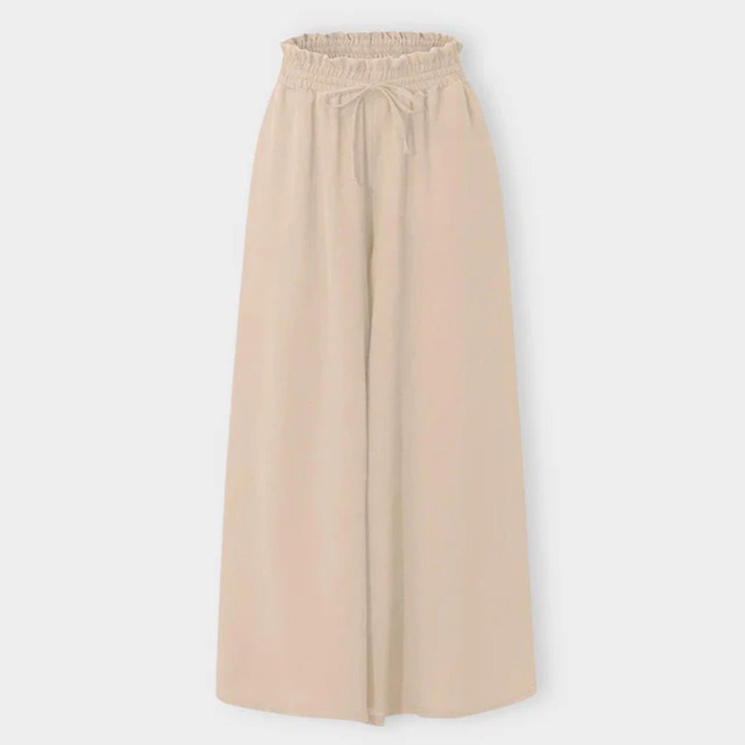 Soft, flowing women's high waisted wide leg palazzo pants for ultimate comfort and style.