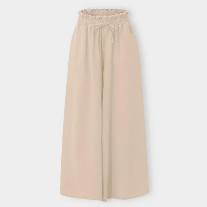 Soft, flowing women's high waisted wide leg palazzo pants for ultimate comfort and style.