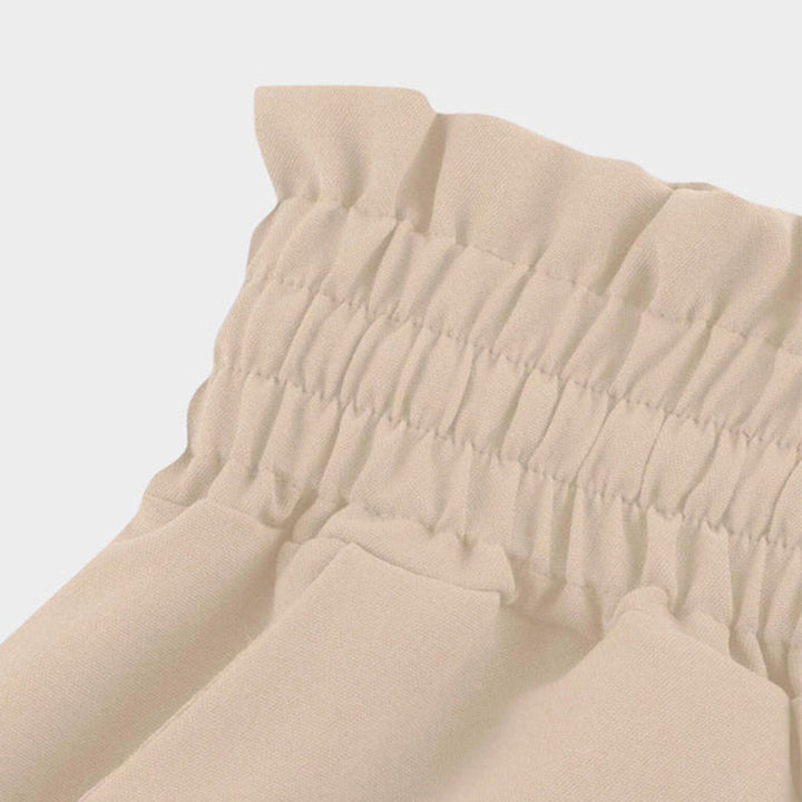 High waisted wide leg palazzo pants for women, offering a flowing fit & elegant summer style.