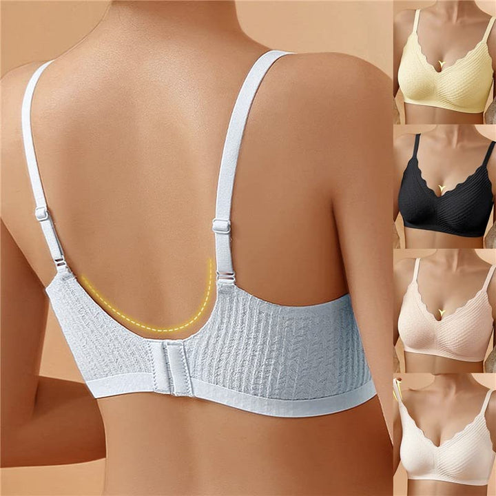Everyday women's wire-free comfort bra with adjustable straps, providing supportive & natural shape.