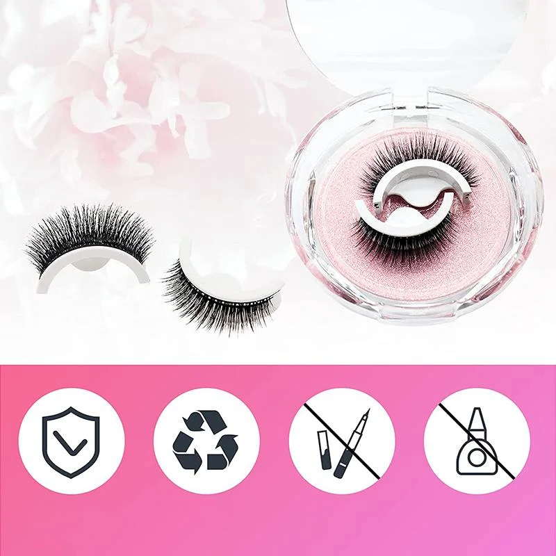 Modern beauty solution: Women's self-adhesive false eyelashes. Reusable, no glue needed, natural look, instant glam.