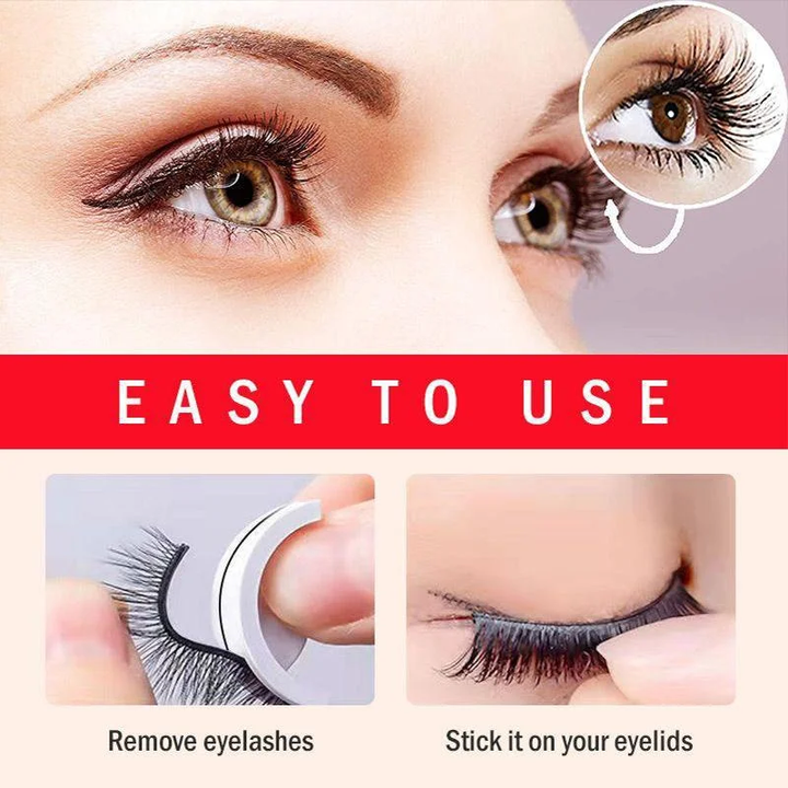 Effortless beauty with women's instant self-adhesive eyelashes. No glue needed, easy to apply for a natural look.