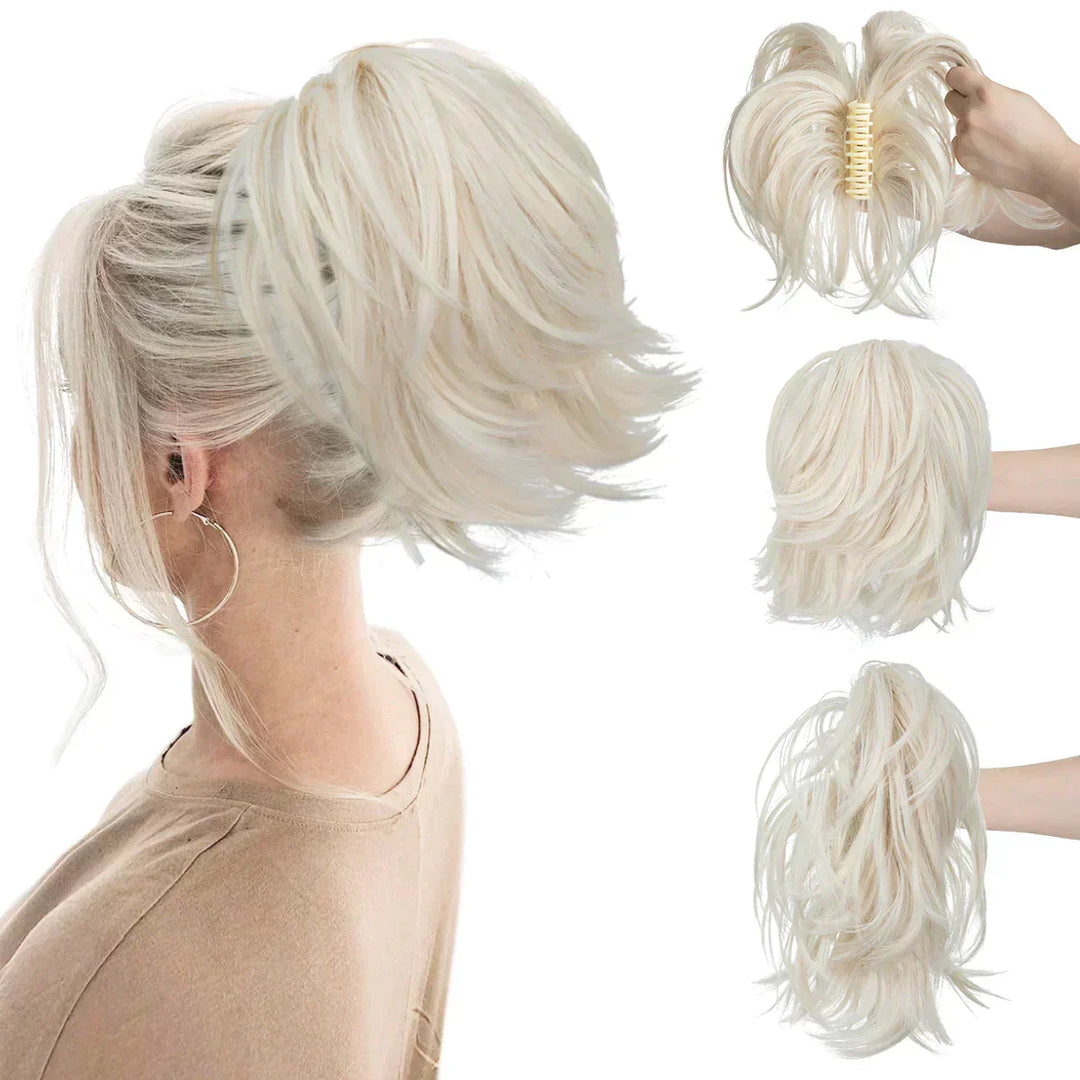 Easy-to-attach TwistPop ponytail hair extension for instant volume, perfect for women's quick styling.