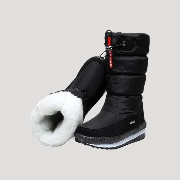 Comfortable women's insulated waterproof boots for extreme cold weather & snow. Warm, durable outdoor winter footwear.