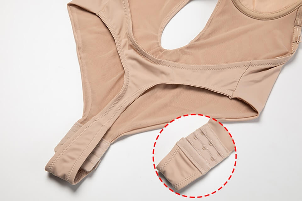Comfortable backless bodysuit shaper for women, providing invisible support and smooth contours.