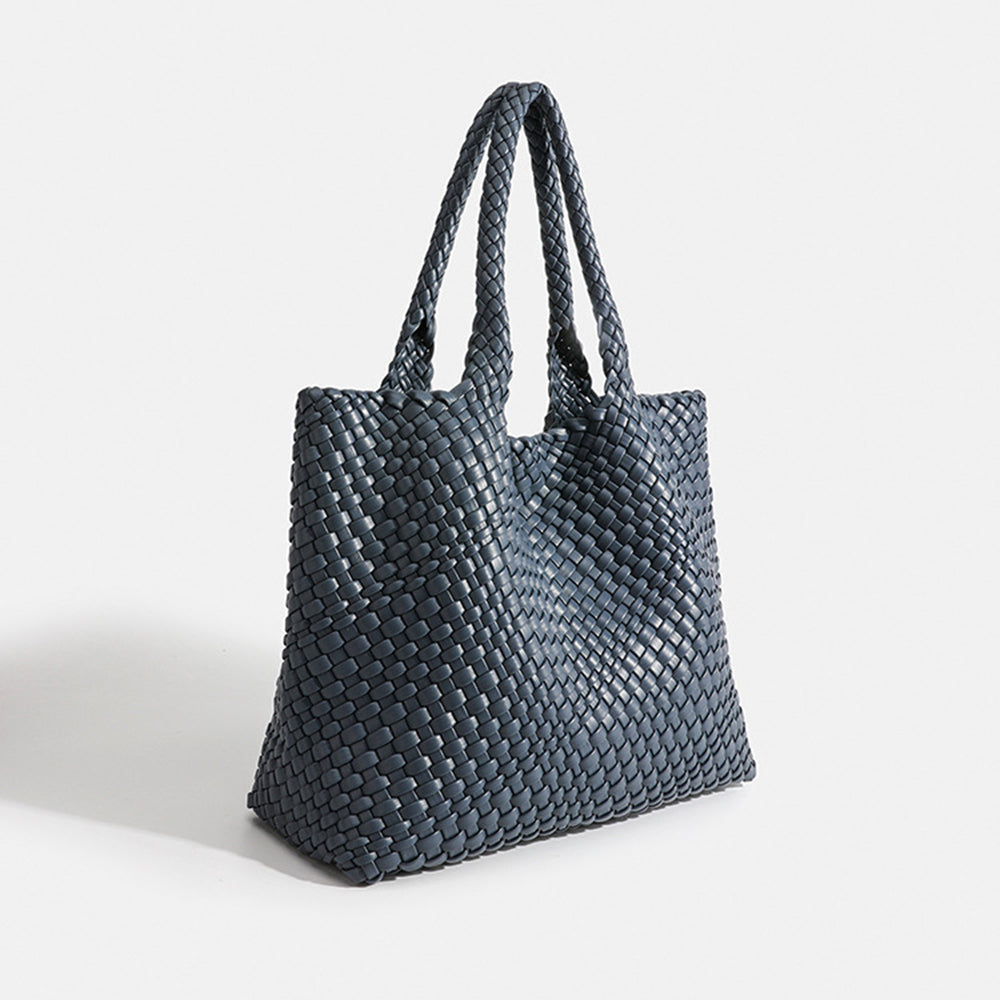 Beautiful women's large woven tote bag, spacious and durable shoulder carry, ideal for any occasion.