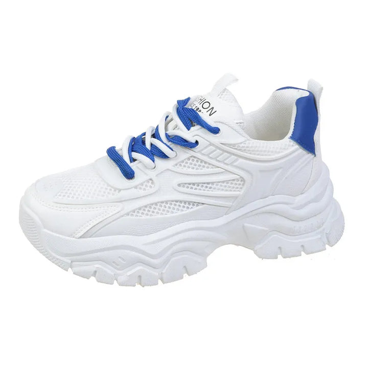 Fashionable women's lightweight sneakers. Breathable athletic design for comfort & trendy daily walking.