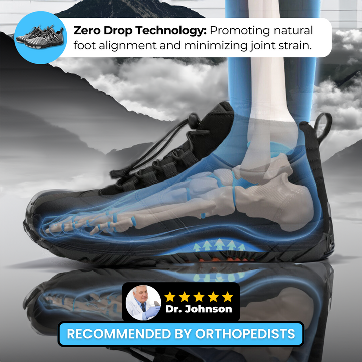 Women's breathable walking shoes with a flexible sole for a true barefoot feel.