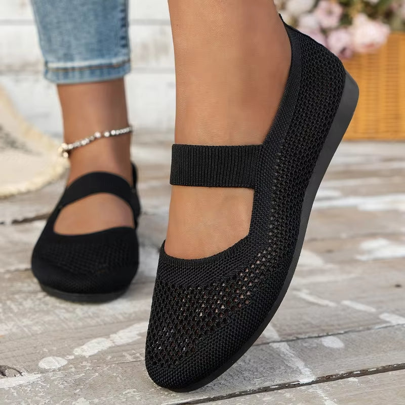 Side view of lightweight women's flexible barefoot shoes, ideal for natural movement.