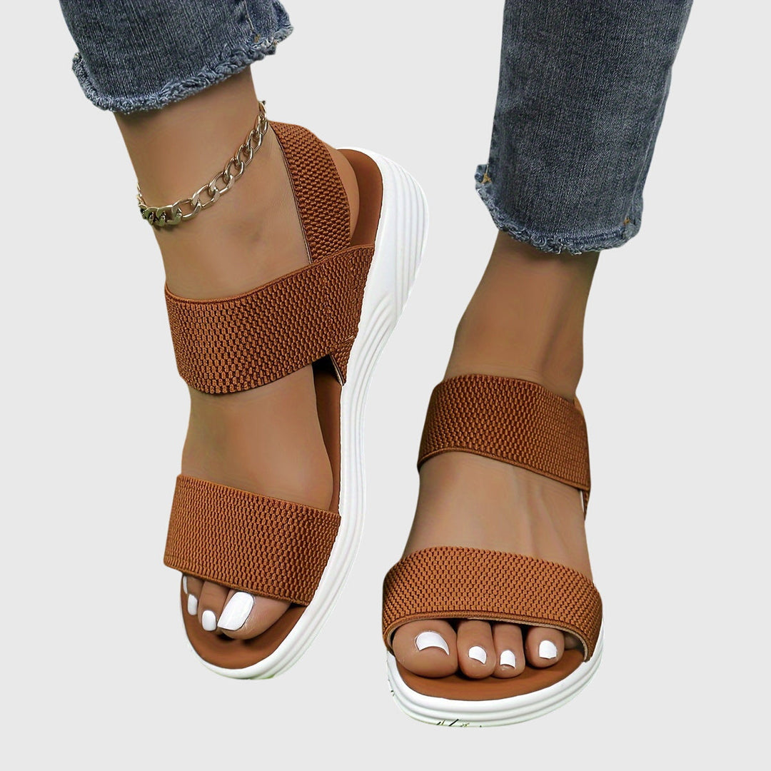 Women's arch support sandals, lightweight & adjustable for orthopedic comfort and daily wear.