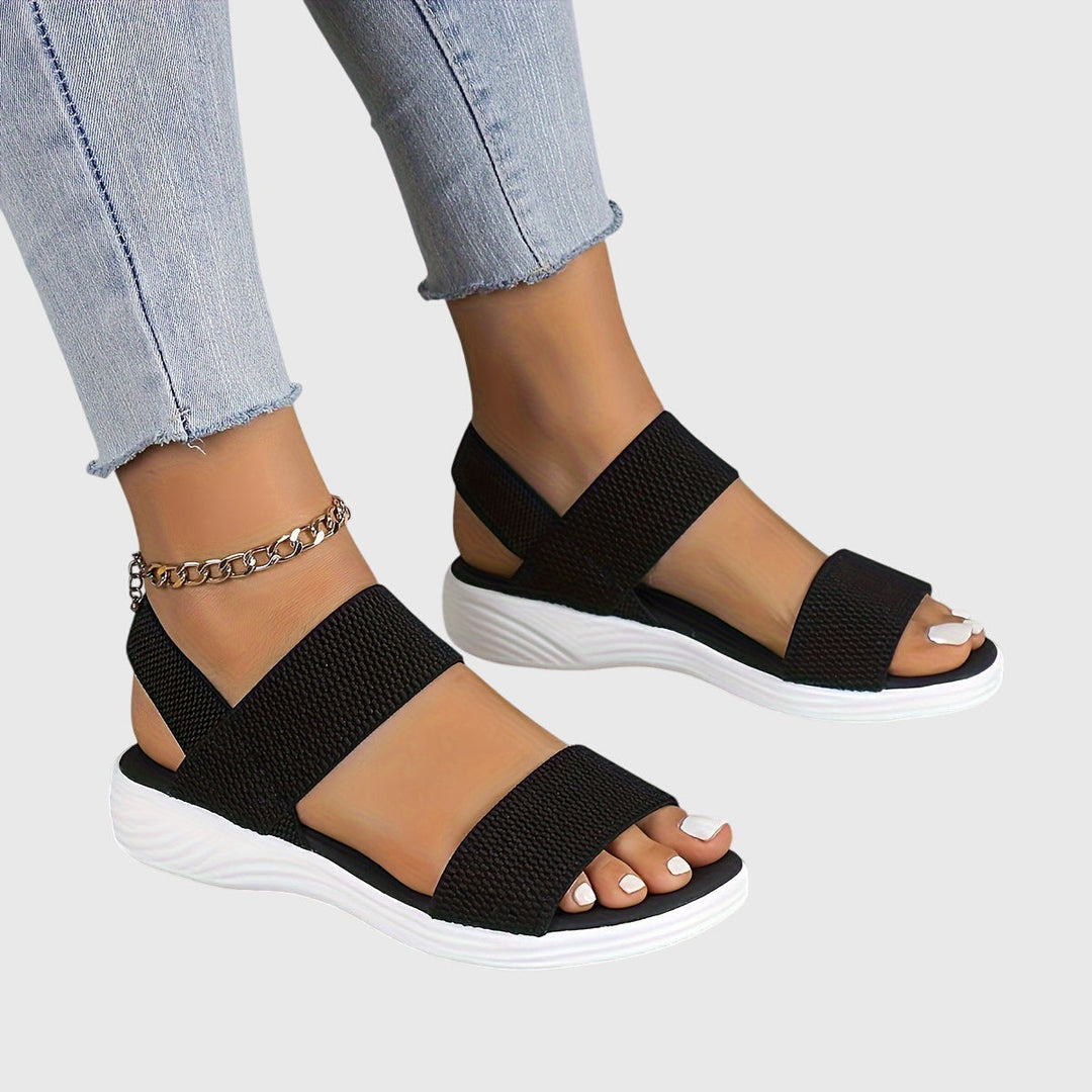 Comfortable women's orthopedic sandals, lightweight with adjustable arch support for summer wear.