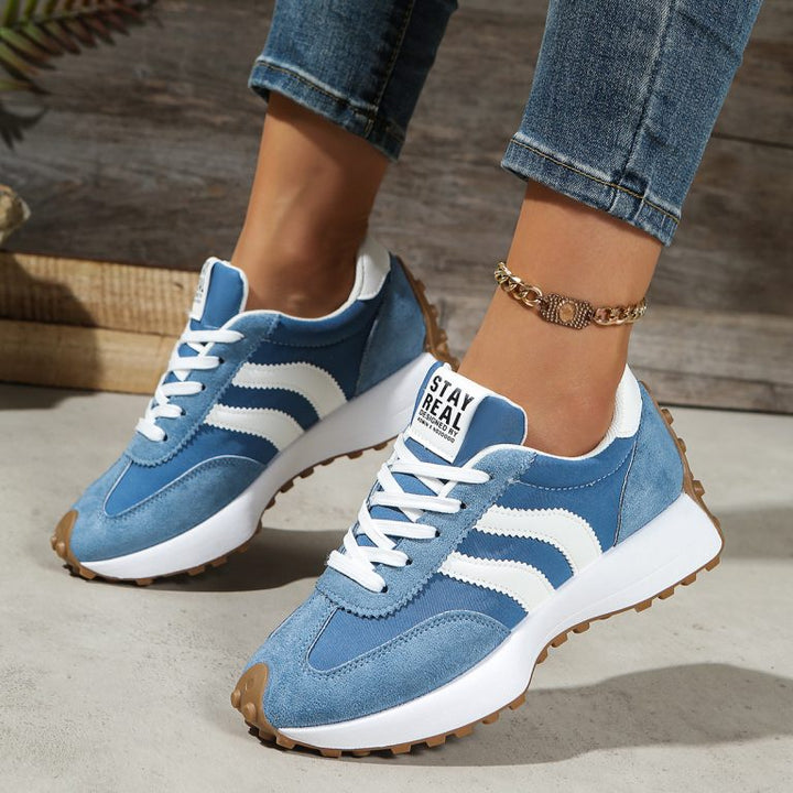 Supportive women's comfort trainers, lightweight for daily walking & errands.