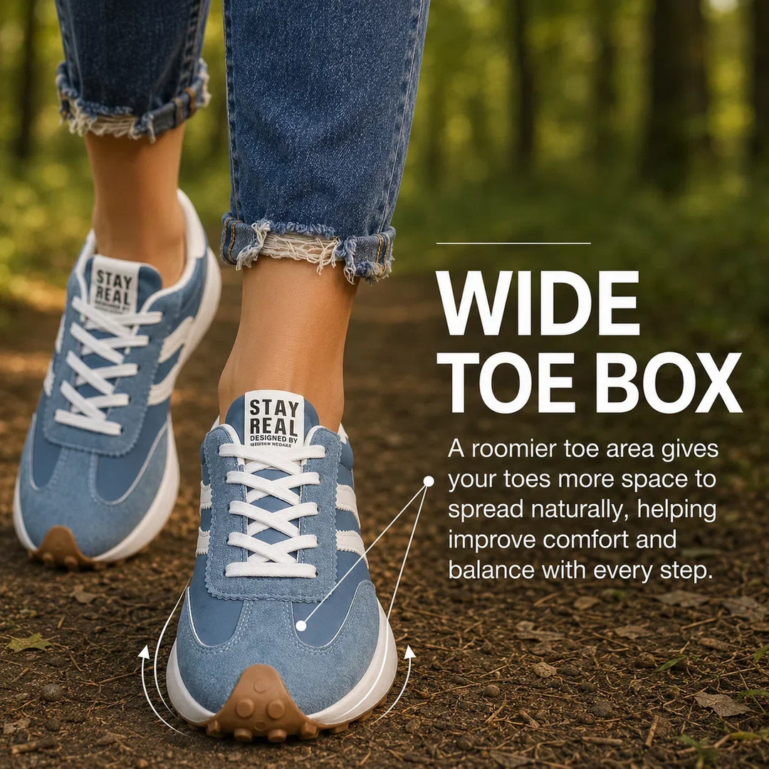 Ergonomic lightweight women's trainers, ideal for daily support and comfort footwear.