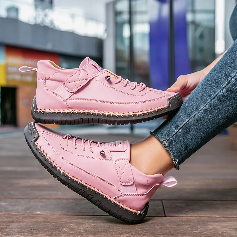 Easy wear women's slip-on walking shoes, lightweight and super comfortable daily footwear.