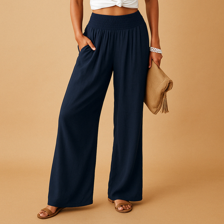 Relaxed fit women's summer pants for ultimate comfort. Lightweight, breathable trousers for warm days.
