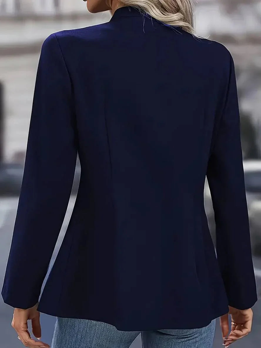 Sophisticated women's military button-down blouse, perfect for office or casual wear.