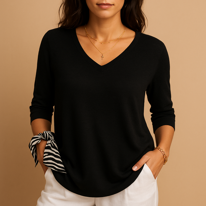 Stylish women's oversized top, modern, relaxed fit blouse for casual or chic apparel.