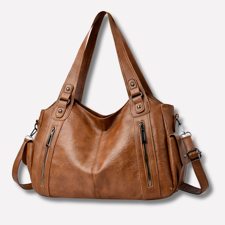 New4 multi-compartment women's shoulder bag, designed for organization and a chic, everyday carry style.