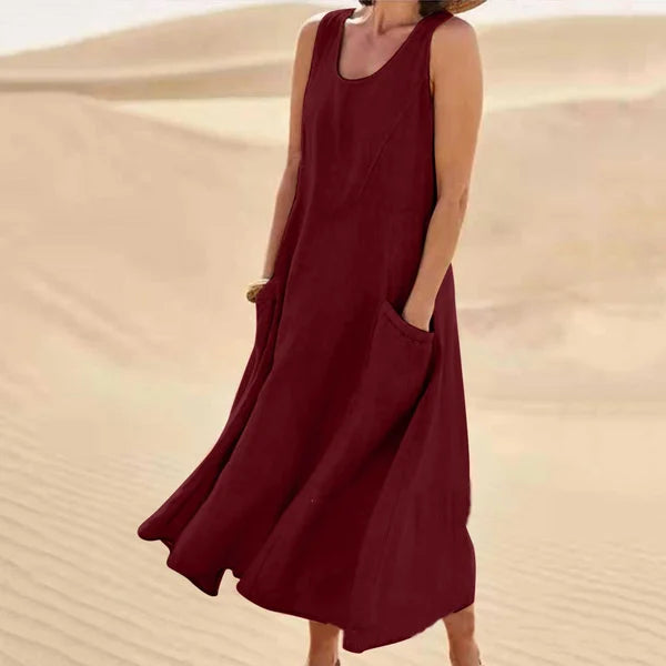 Comfortable Orielle midi dress, women's classic everyday fashion. Versatile for casual spring & summer activities.