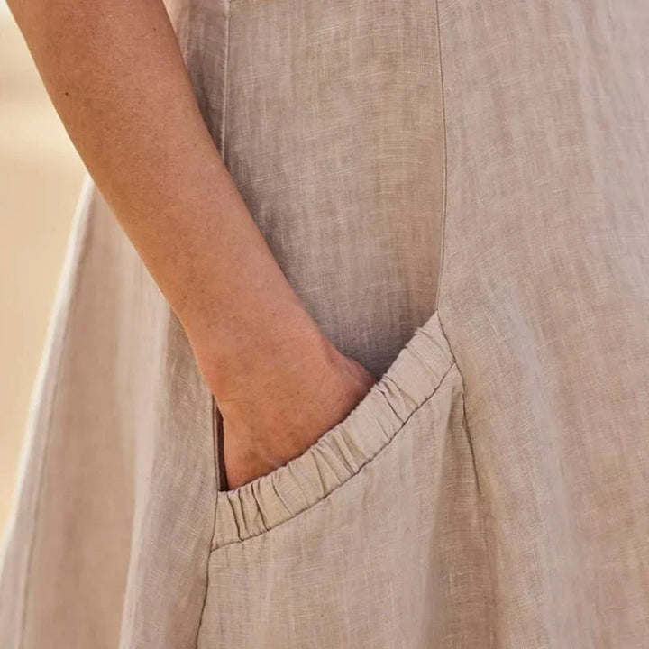 Versatile Orielle midi dress for women, classic design for everyday casual comfort. Ideal spring/summer fashion piece.
