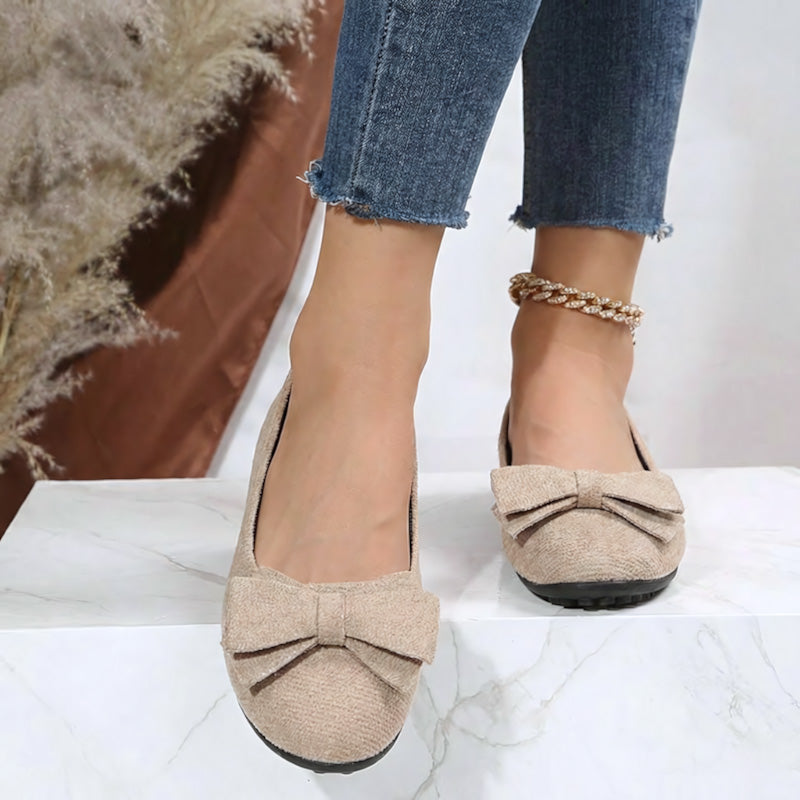 Ladies comfort footwear: orthopaedic wide fit ballet flats for stylish support.