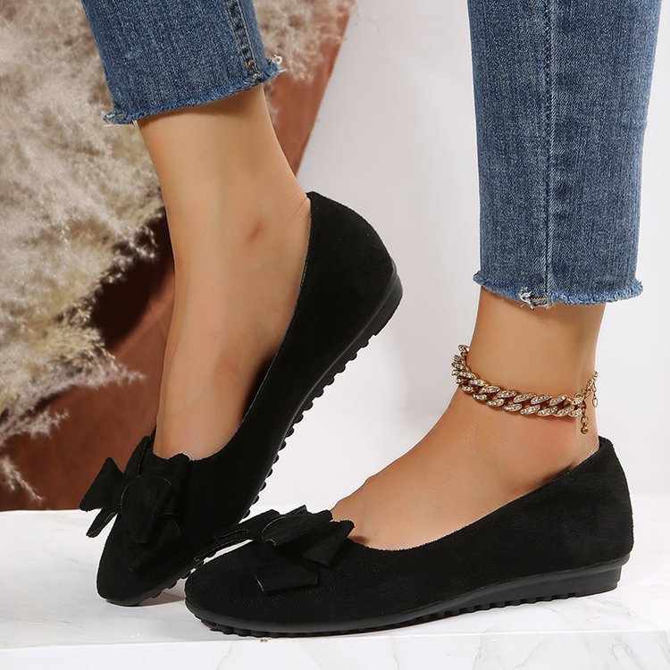 Dressy wide fit orthopaedic ballet flats for women, combining style & comfort.