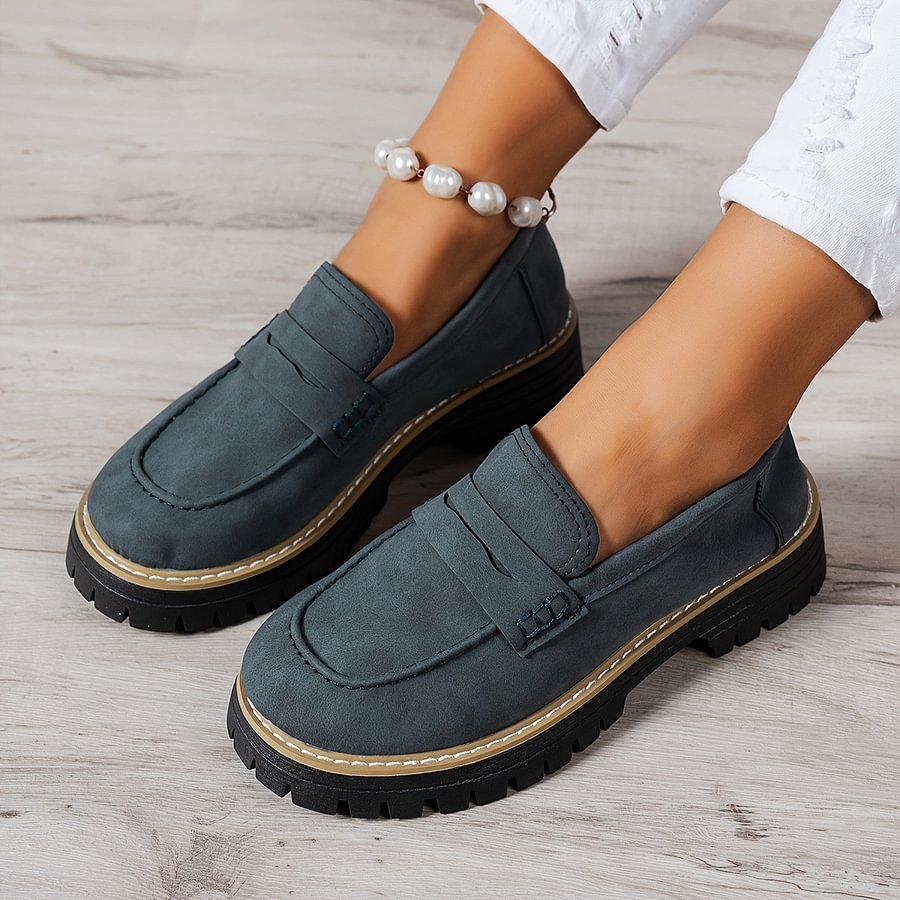 Orthopaedic comfort loafers for women, featuring a spacious wide toe box for happy feet.