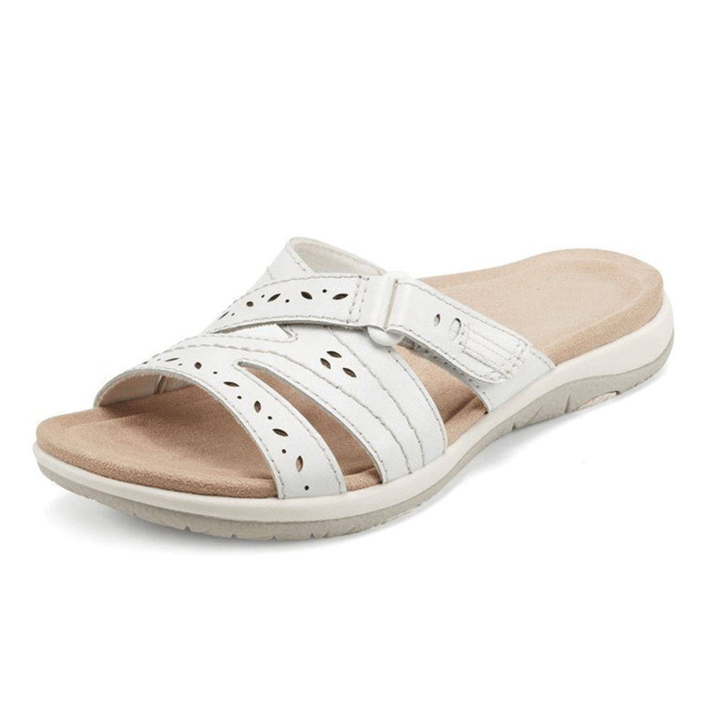 Women's comfort sandals: orthopedic, wide toe box, arch support, and cushioning for all-day foot relief.