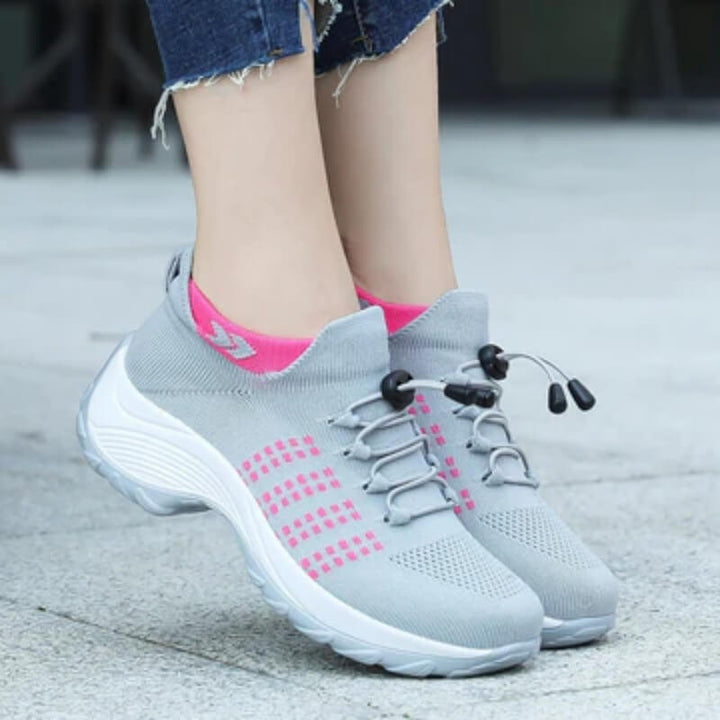 Supportive women's comfort shoes, perfect for an active lifestyle, providing foot support and pain relief.