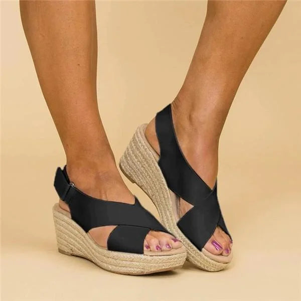 Orthopedic women's sandals promoting foot health with superior arch and cushioned support.