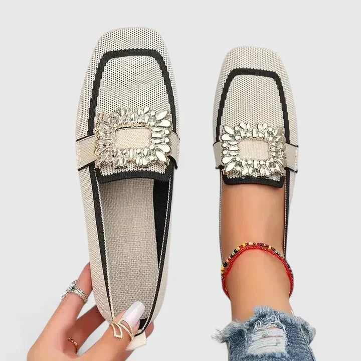 Orthopedic women's loafers offering all-day cushioned comfort. Supportive casual elegant slip-on walking shoes.