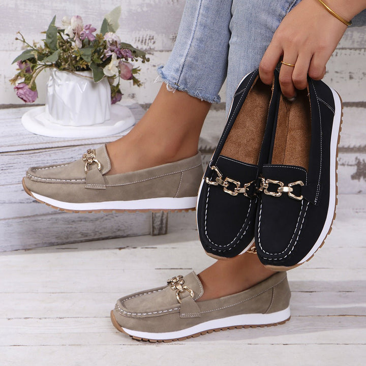 Comfortable & stylish women's orthopedic loafers, perfect for casual fashion, with great arch support.